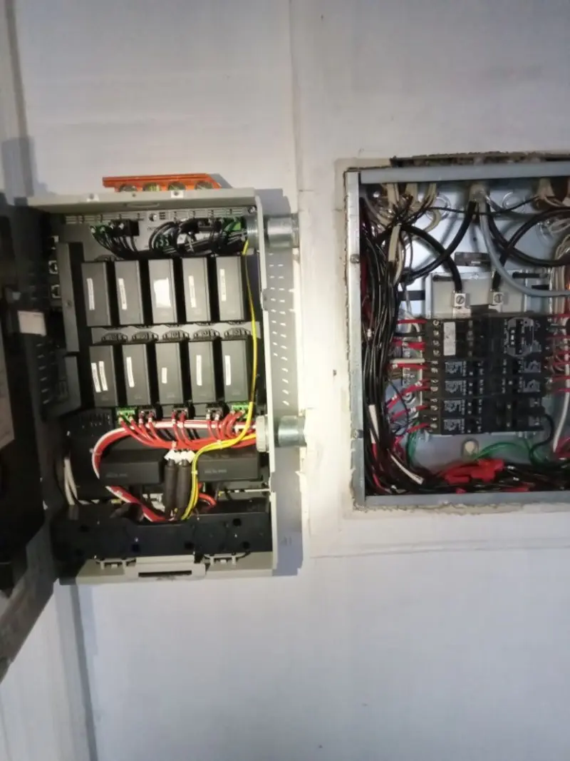 Electrical panel upgrade completed for Security Camera Wiring in South Patrick Shores